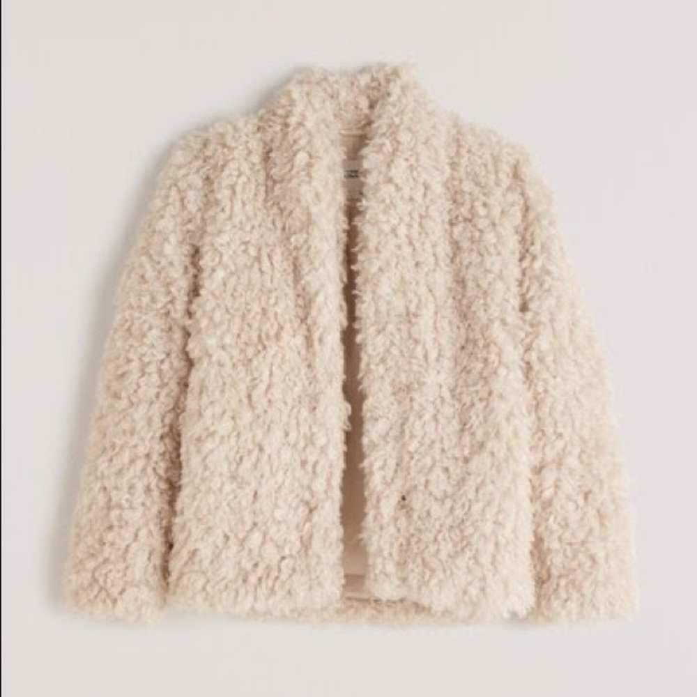Abercrombie & Fitch Faux Fur Coat Sz S